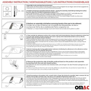 Volkswagen Golf VII Pillar Trims - Omac - S.Steel Gloss - Silver - 2012